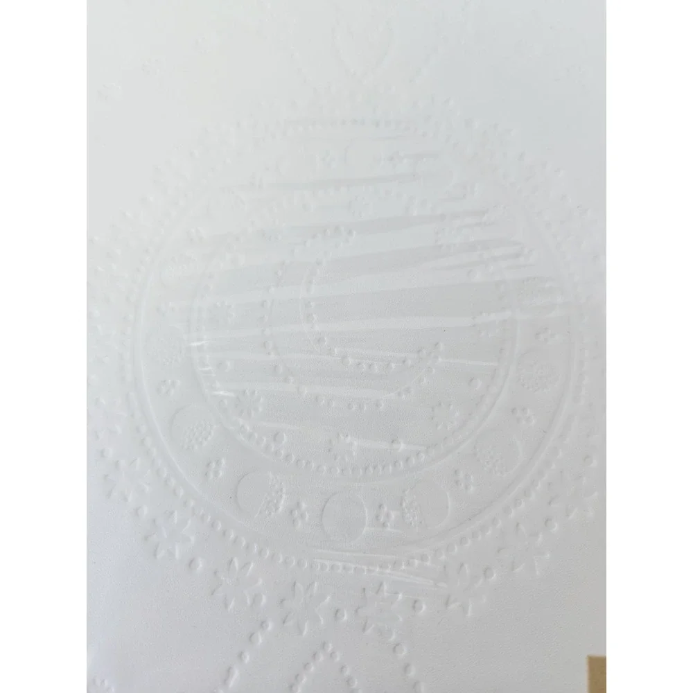 Leather Guest Book white soft leather NEW Print Fresh‎
